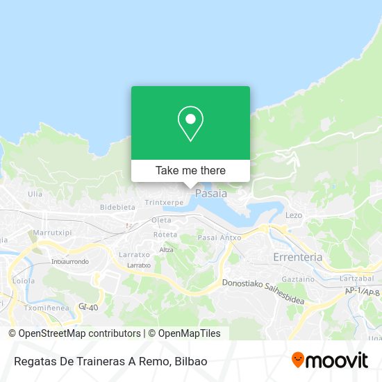 Regatas De Traineras A Remo map
