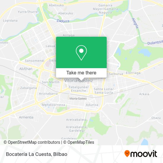 Bocatería La Cuesta map