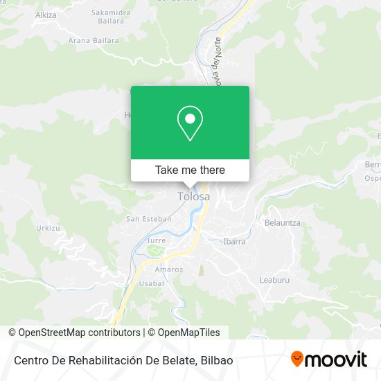 Centro De Rehabilitación De Belate map