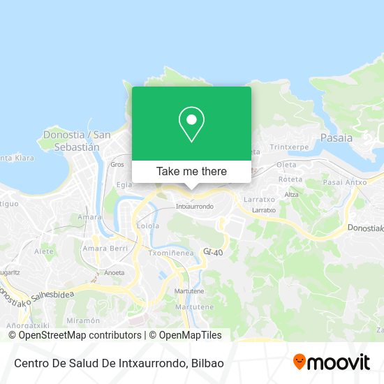Centro De Salud De Intxaurrondo map