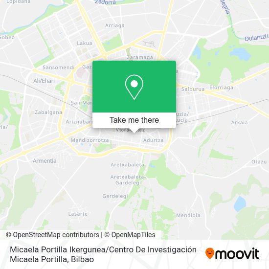 Micaela Portilla Ikergunea / Centro De Investigación Micaela Portilla map