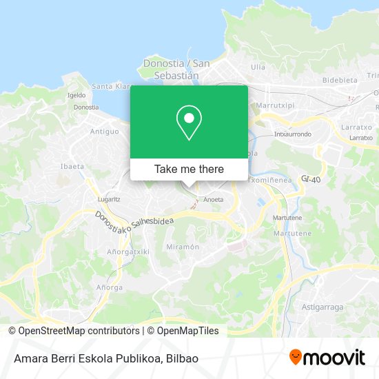 Amara Berri Eskola Publikoa map