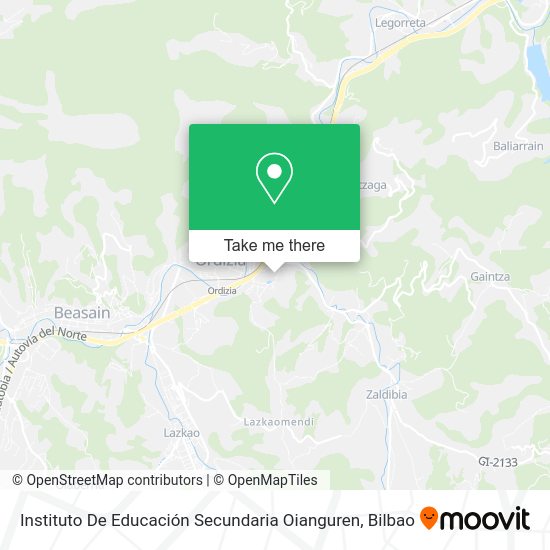 Instituto De Educación Secundaria Oianguren map