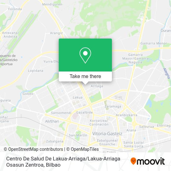 Centro De Salud De Lakua-Arriaga / Lakua-Arriaga Osasun Zentroa map