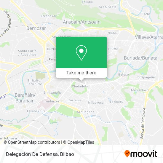 Delegación De Defensa map