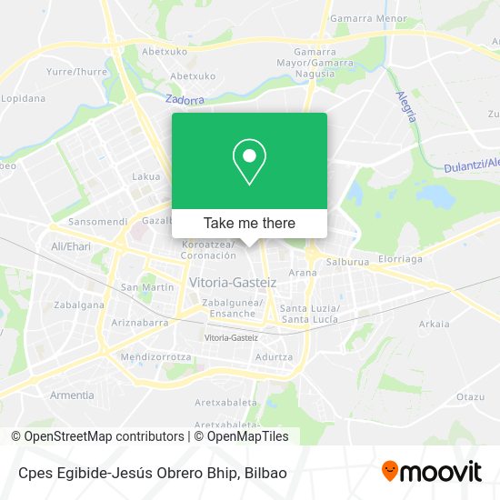 Cpes Egibide-Jesús Obrero Bhip map