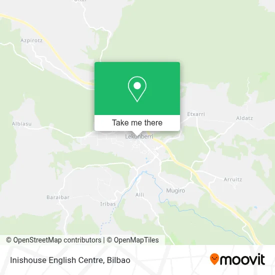 Inishouse English Centre map