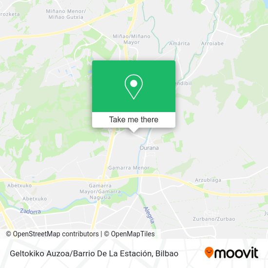 Geltokiko Auzoa / Barrio De La Estación map