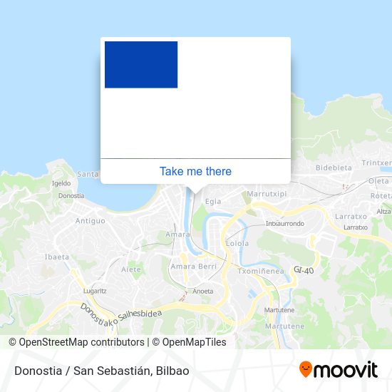 Donostia / San Sebastián map