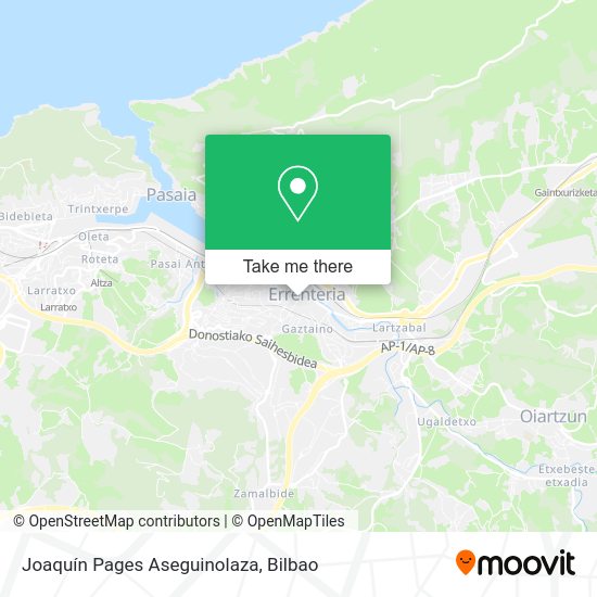 Joaquín Pages Aseguinolaza map