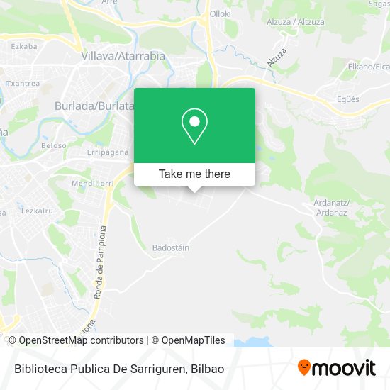 Biblioteca Publica De Sarriguren map