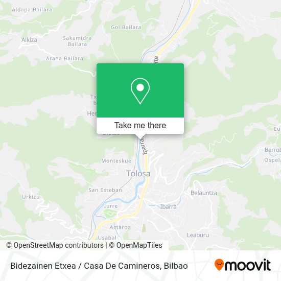 Bidezainen Etxea / Casa De Camineros map