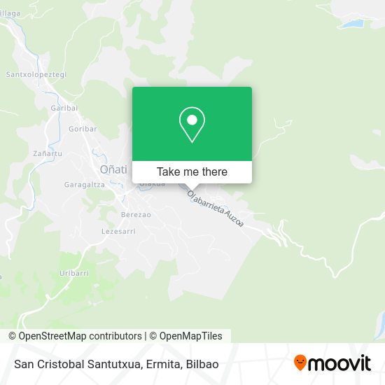 San Cristobal Santutxua, Ermita map