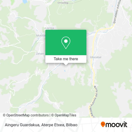 Aingeru Guardakua, Aterpe Etxea map