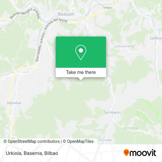 Urkiola, Baserria map