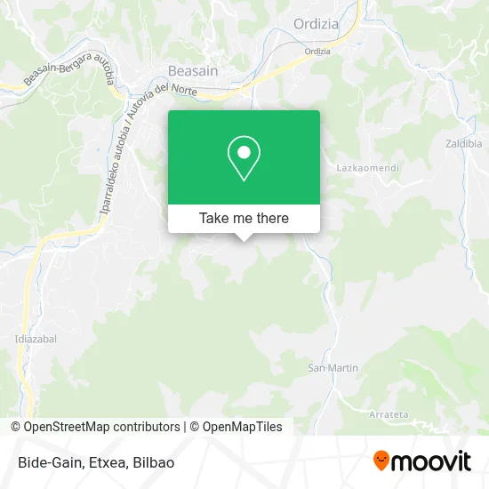 Bide-Gain, Etxea map