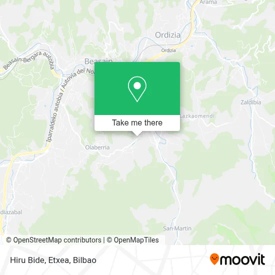 Hiru Bide, Etxea map