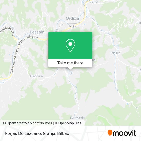 Forjas De Lazcano, Granja map