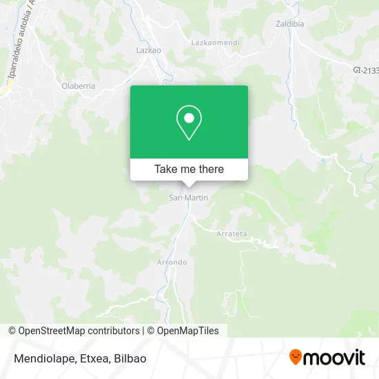 mapa Mendiolape, Etxea