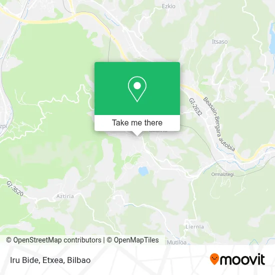 Iru Bide, Etxea map