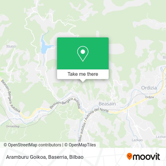 Aramburu Goikoa, Baserria map