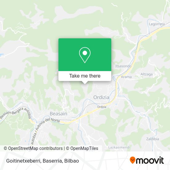 Goitinetxeberri, Baserria map