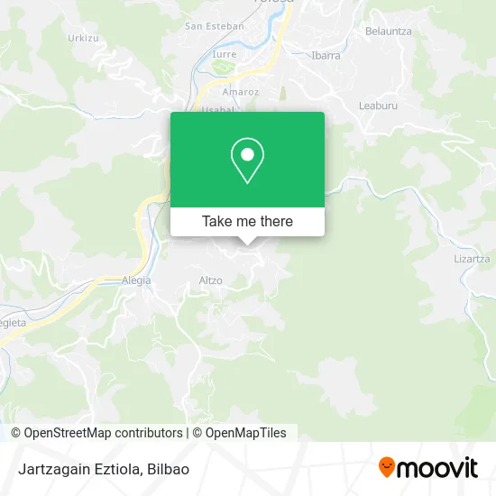 Jartzagain Eztiola map