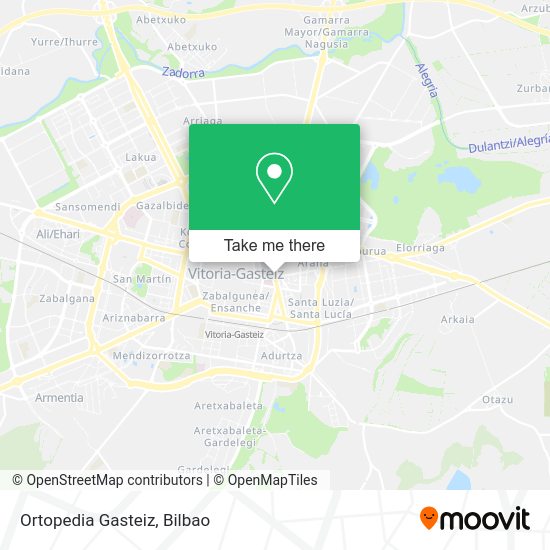 Ortopedia Gasteiz map