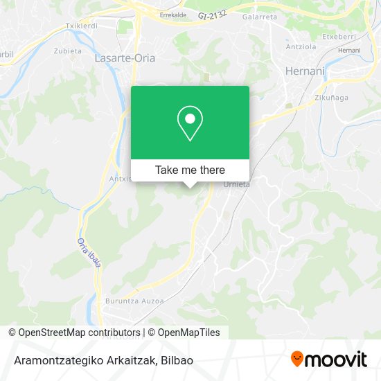 Aramontzategiko Arkaitzak map
