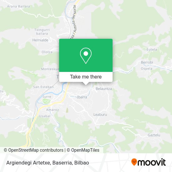 Argiendegi Artetxe, Baserria map
