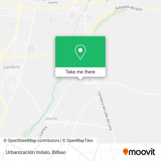 Urbanización Indalo map