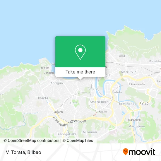 mapa V. Torata
