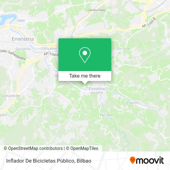 Inflador De Bicicletas Público map