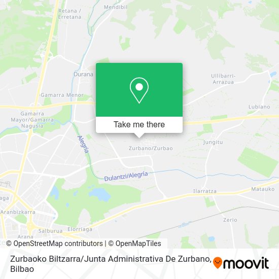 Zurbaoko Biltzarra / Junta Administrativa De Zurbano map