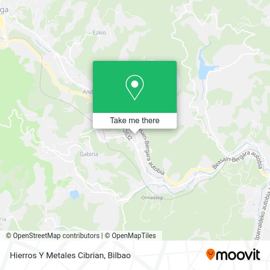 Hierros Y Metales Cibrian map