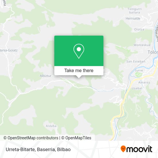 Urreta-Bitarte, Baserria map