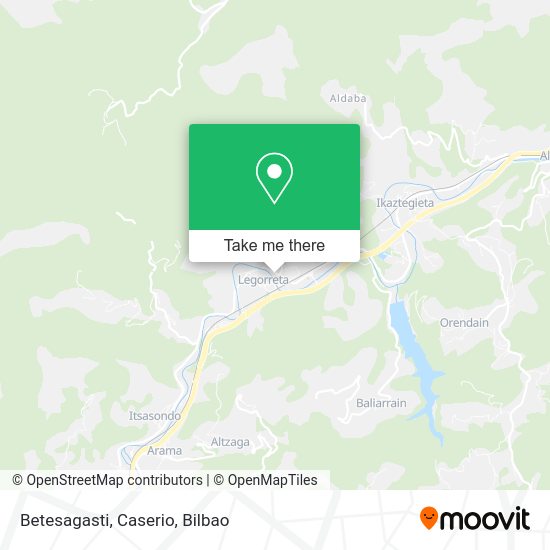 Betesagasti, Caserio map