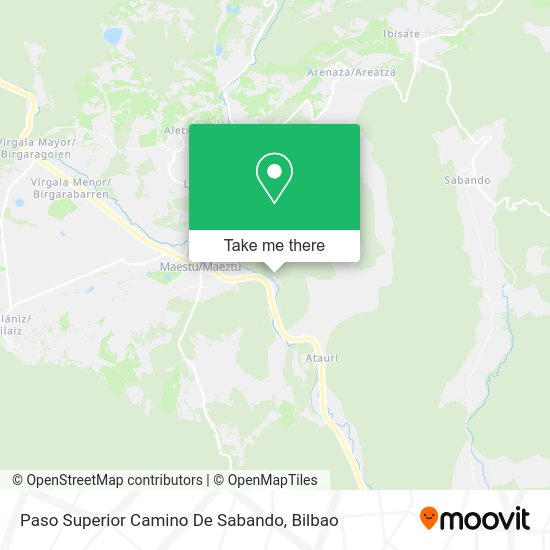 Paso Superior Camino De Sabando map