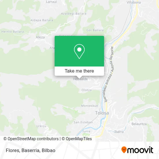 Flores, Baserria map