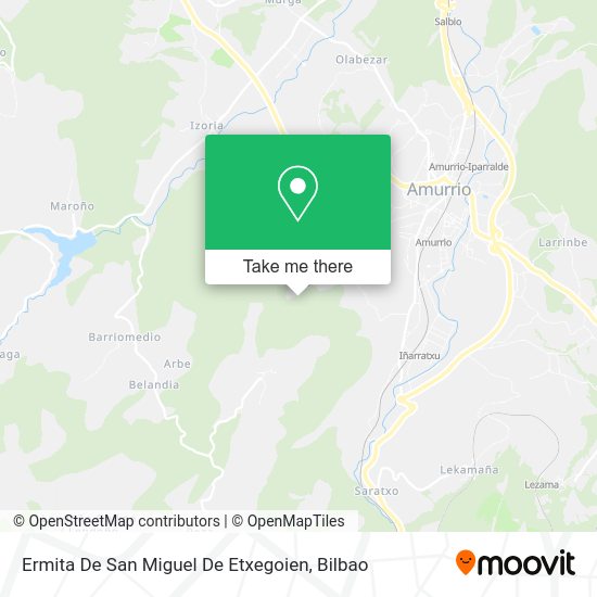 Ermita De San Miguel De Etxegoien map