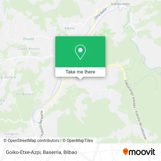 Goiko-Etxe-Azpi, Baserria map
