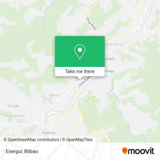 Esergui map