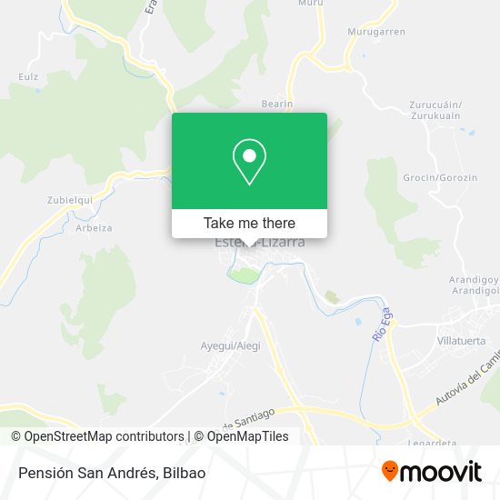 Pensión San Andrés map