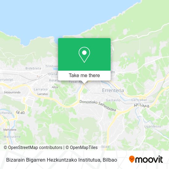 Bizarain Bigarren Hezkuntzako Institutua map