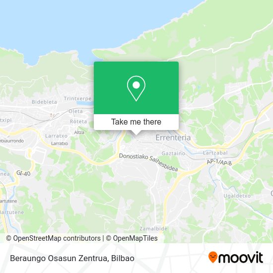 Beraungo Osasun Zentrua map