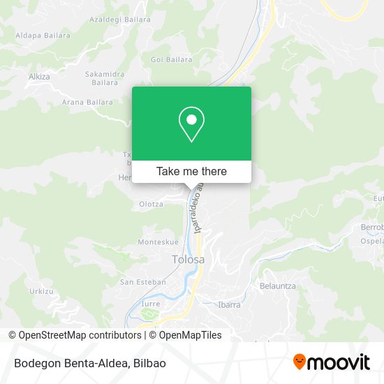 Bodegon Benta-Aldea map