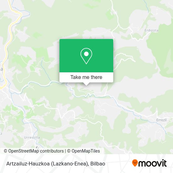 Artzailuz-Hauzkoa (Lazkano-Enea) map