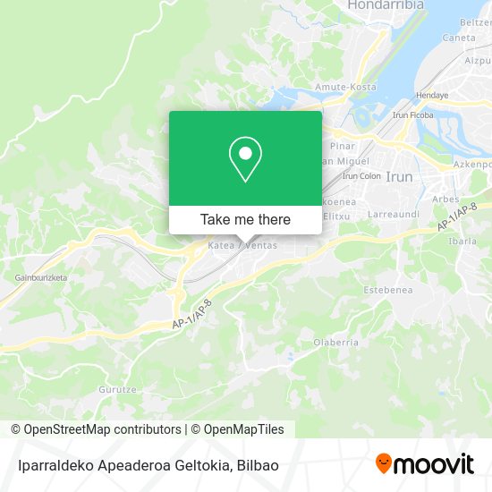 Iparraldeko Apeaderoa Geltokia map