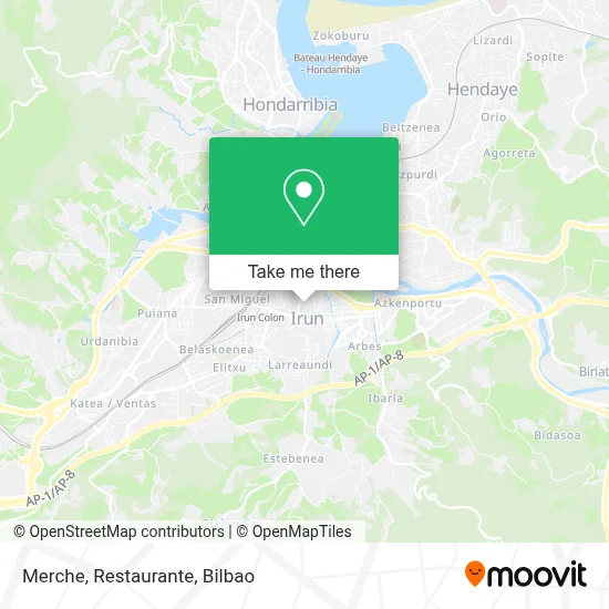 Merche, Restaurante map