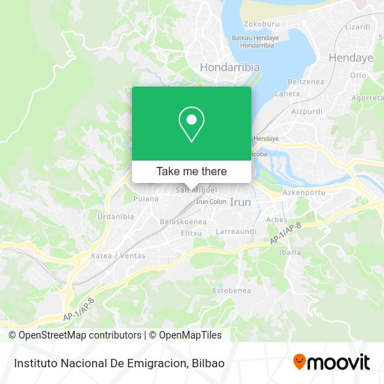Instituto Nacional De Emigracion map